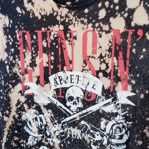 GUNS N ROSES Bleach Graphic Tee Distressed M - Picture 5 of 5
